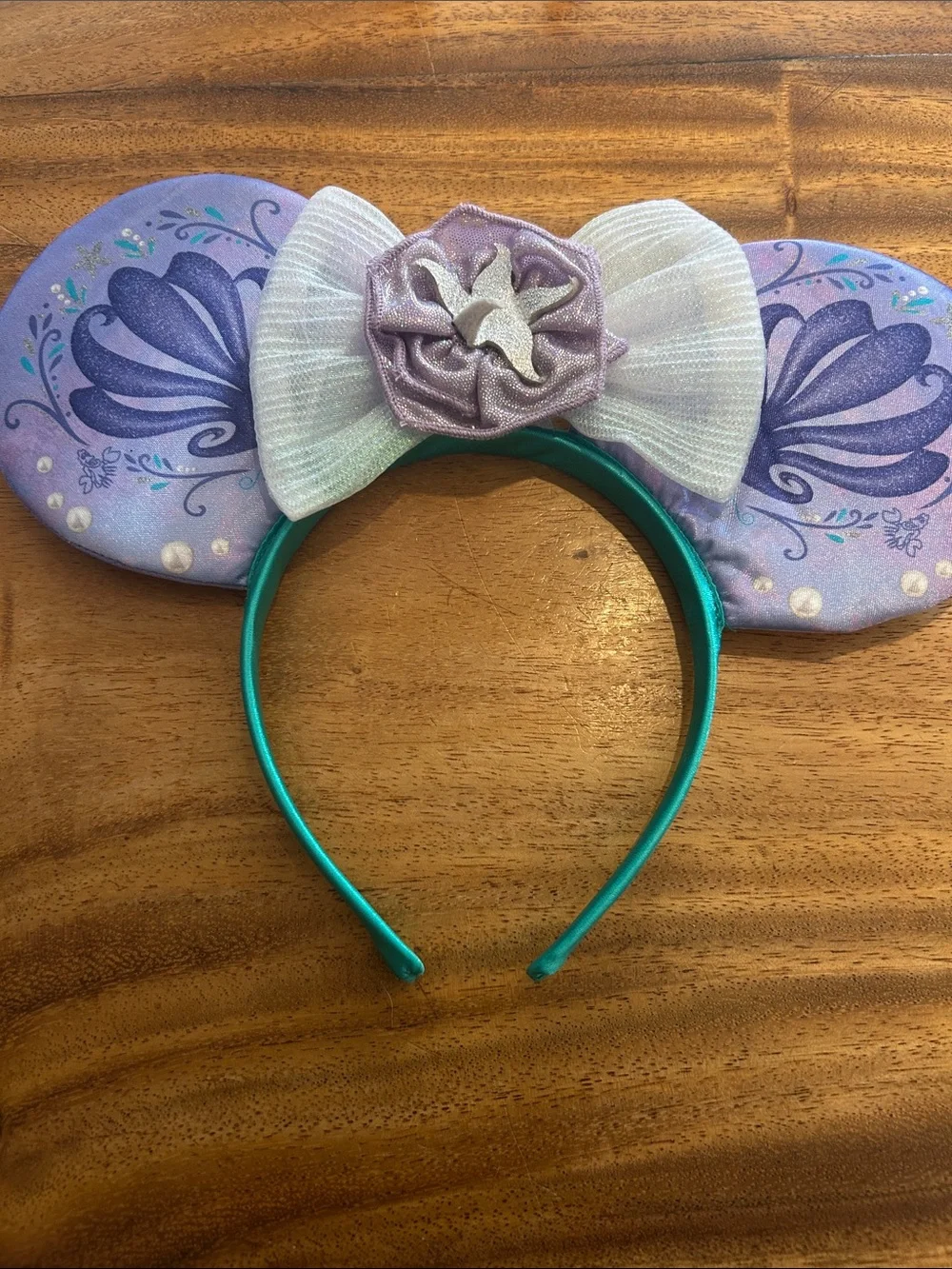 DISNEY PRINCESS Kids Floral and Mermaid Ear Headbands